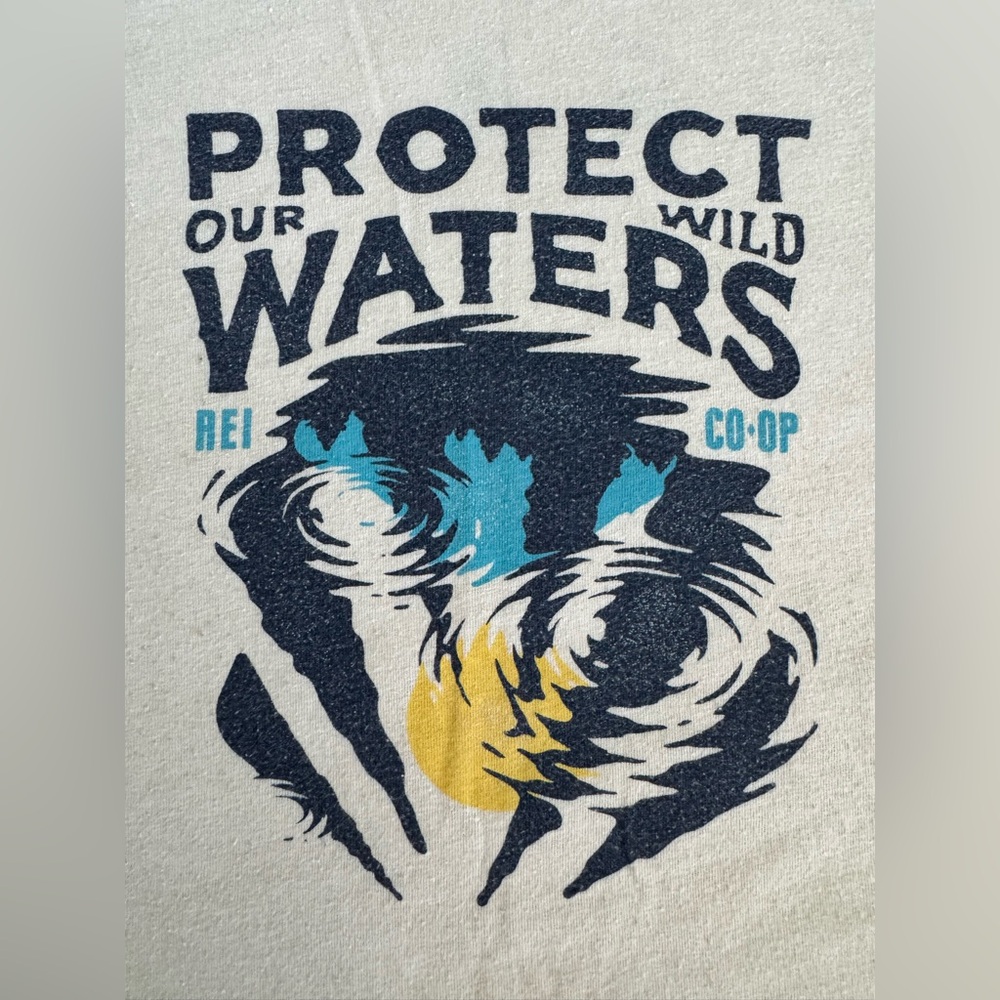 REI Co-op Women's Organic Cotton 1/3 sleeve Tee - Save Our Wild Waters